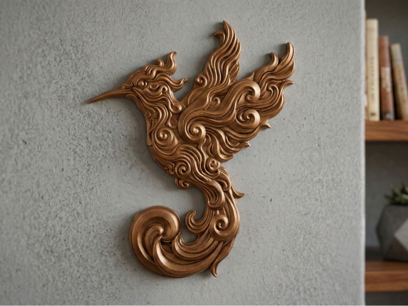 Colibrí Ornamental - Arte de Pared