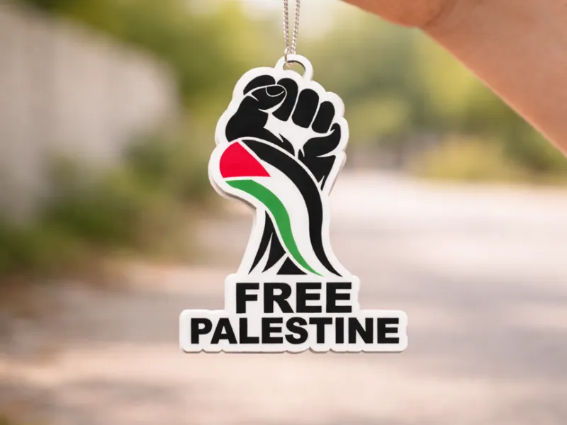 Free Palestine Schlüsselanhänger
