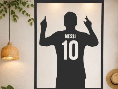 Messi silhouette