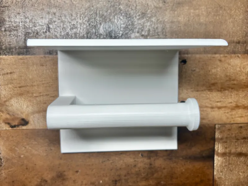 Toilet Paper Holder with Shelf