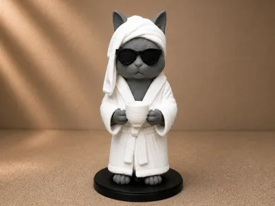 Sassy Coffee Cat – Cute Chill Decor