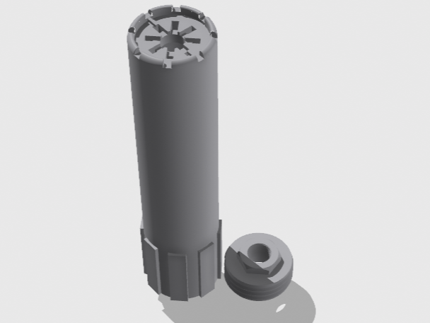 Airsoft Suppressor Surefire Style 42mmOD 14mm CCW