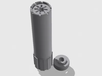 Airsoft Suppressor Surefire Style 42mmOD 14mm CCW