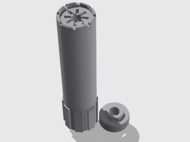 Airsoft Suppressor Surefire Style 42mmOD 14mm CCW