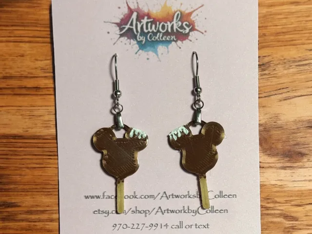 Mickey Ice Cream Bar Earrings