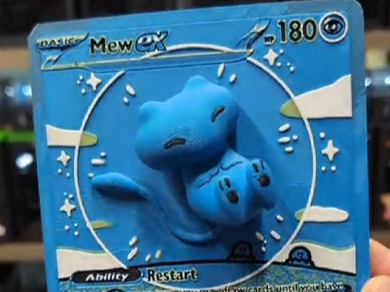 3d Bubble Mew Oversized Pokemon Card
