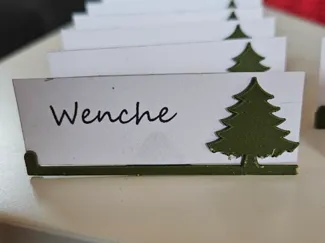 Christmas table card holder 