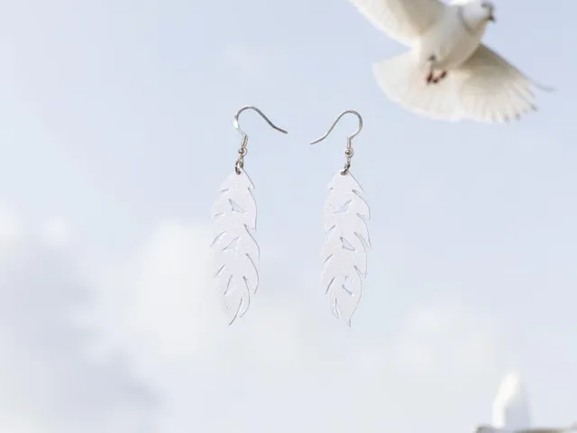 Freedom feather earrings