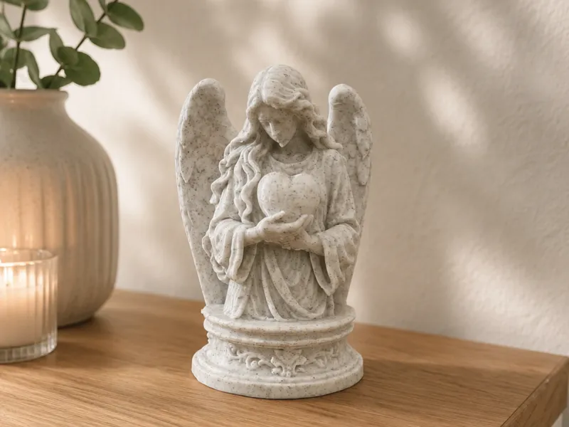 Statue Engel Angel Marmor