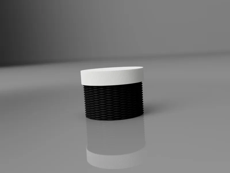 Diamond Patterned Container|No Supports