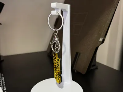 Keychain holder (single) for photo or display