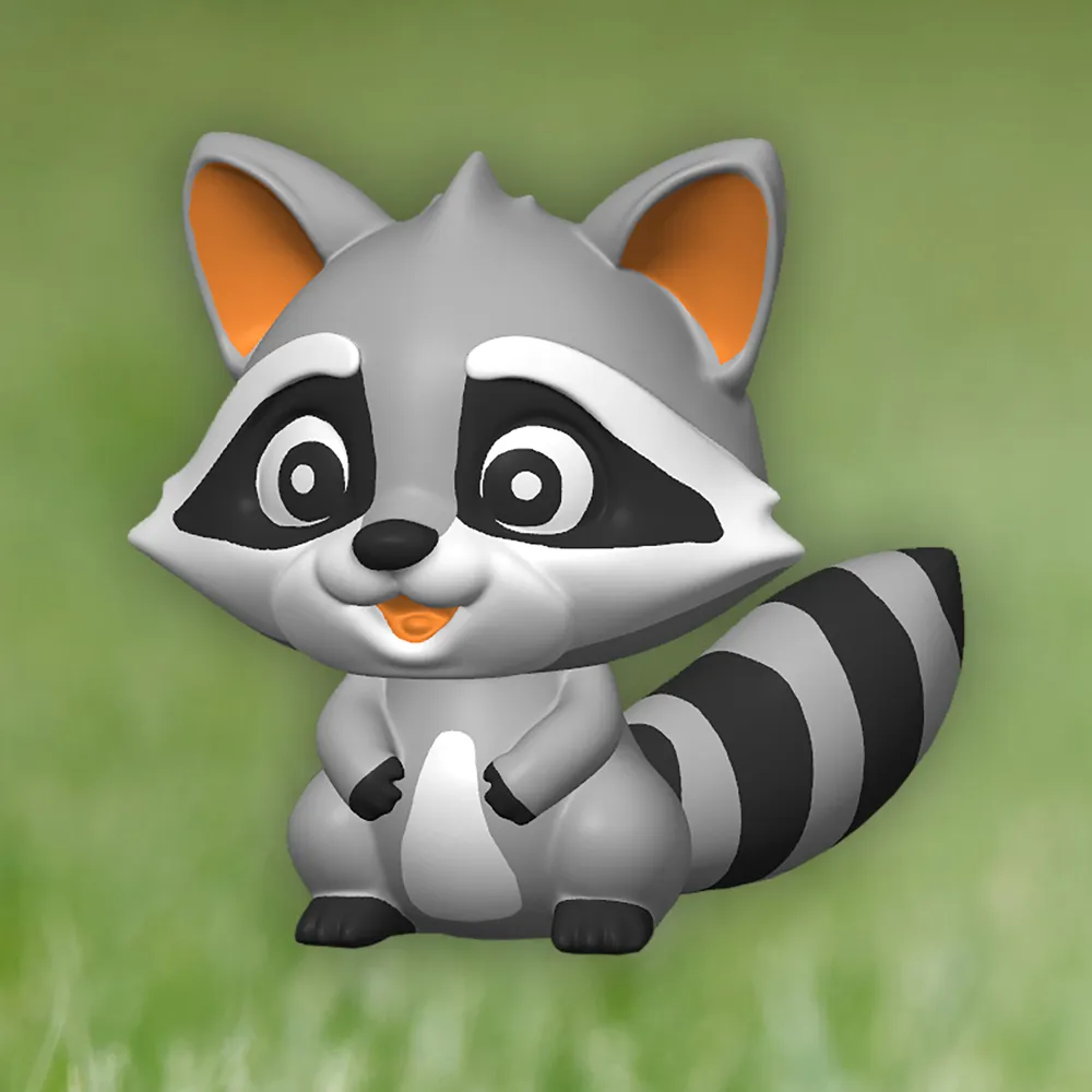 Printmon Raccoon PrintMon MakerLab - Free 3D Print Model - MakerWorld