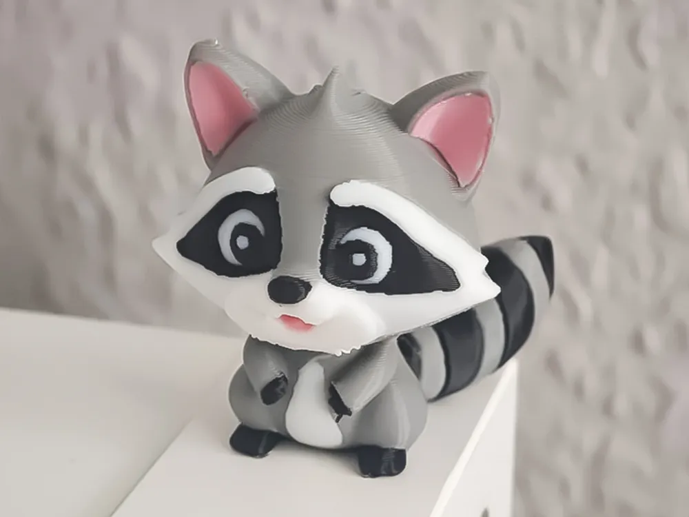 Printmon Raccoon PrintMon MakerLab - Free 3D Print Model - MakerWorld