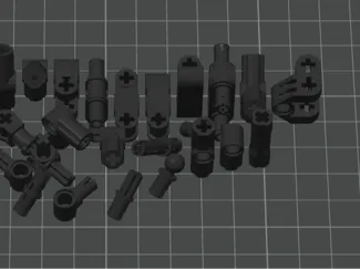 Technic brick axel and pin connector