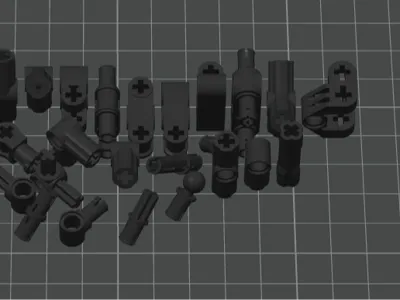 Technic brick axel and pin connector