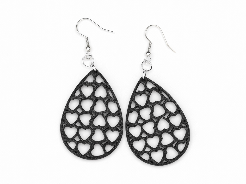 Heart Teardrop Earrings