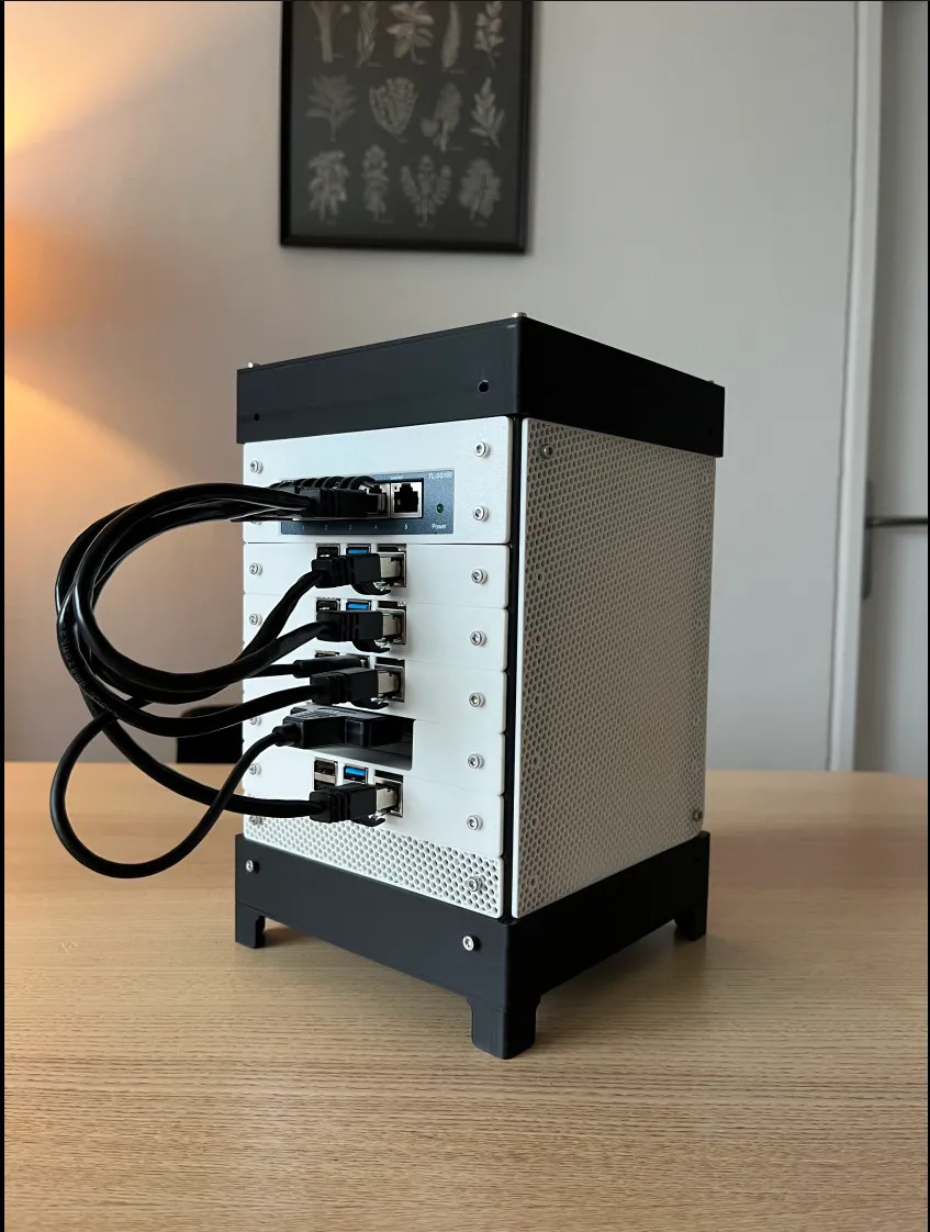 Microlab - Mini Modular Home Server Rack view 2
