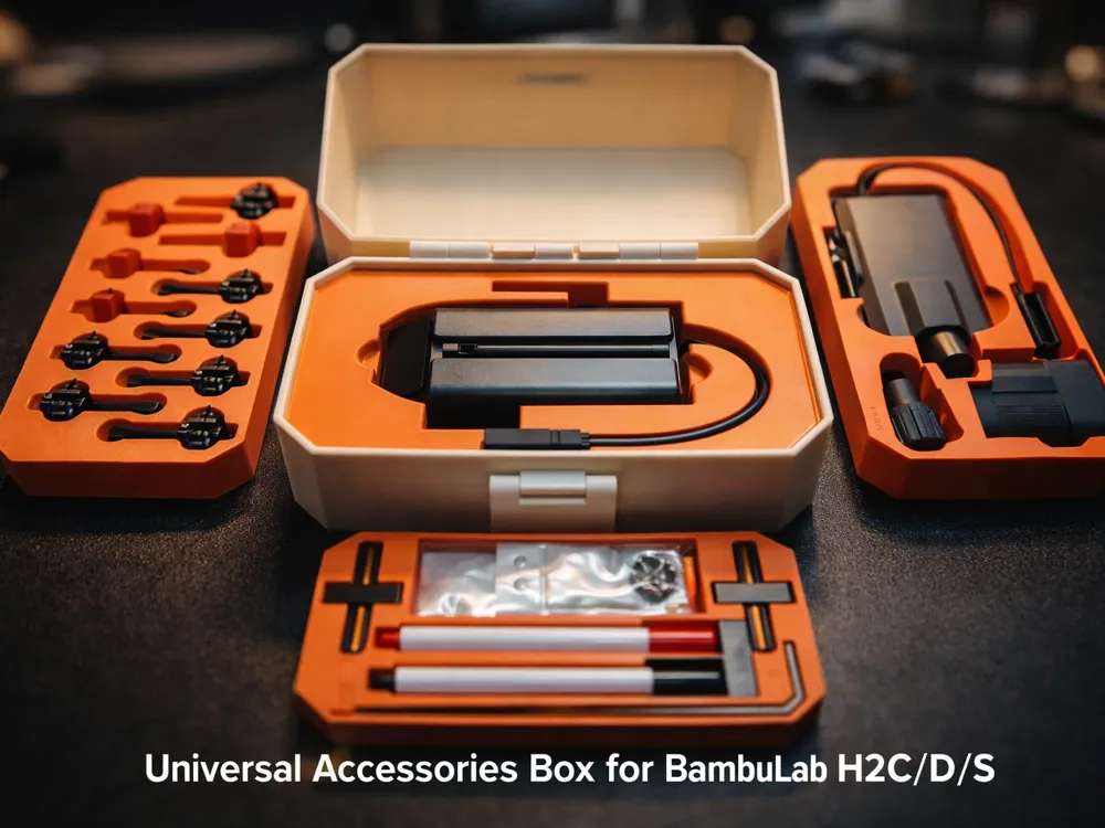 Print in Place Accessories Box for H2CDS+10W Laser - Free 3D Print