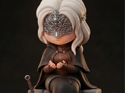 Dark Souls Fire Keeper Chibi Scale