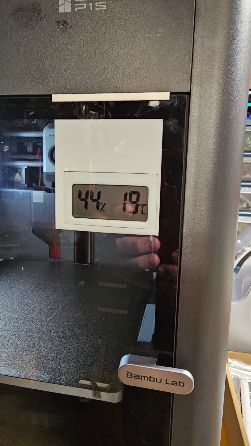 Door humidity/temp sensor mount - Bambu P1S by JayArc3 - MakerWorld