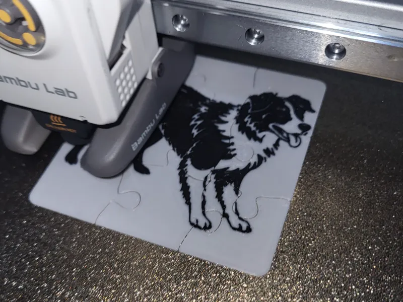 Border Collie Jigsaw Puzzle (9 Piece)