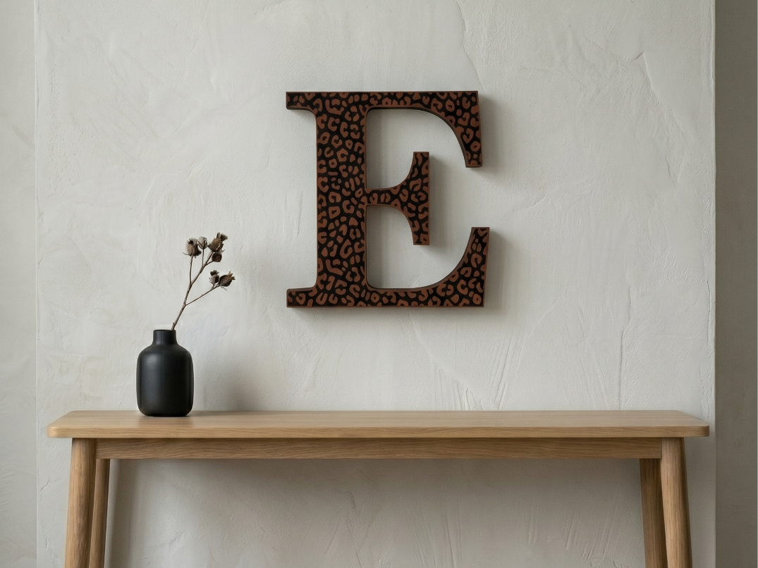 A-Z Decoration Letters - leopard print letters