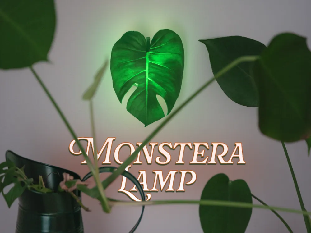 Accesorio de iluminación decorativa: Monstera Lamp - Detailed Wall Lamp. Referencia del modelo original.