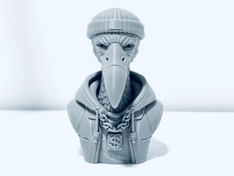 Flamingo Dude - Bust Sculpture