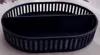 tray with louvered design