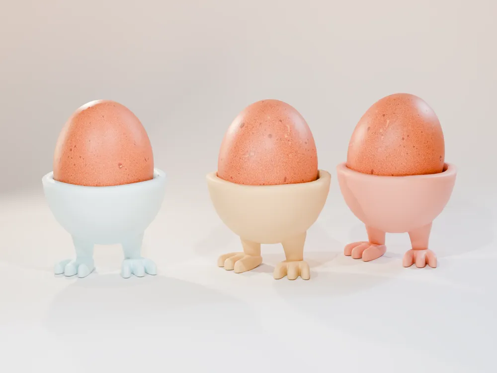 Contemporary Egg Cup | Chicken Egg Holder Stand - Free 3D Print Model ...