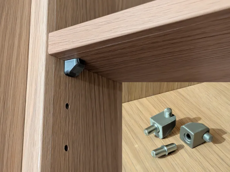 IKEA Pax Shelf Pin Adapter (Screwless)