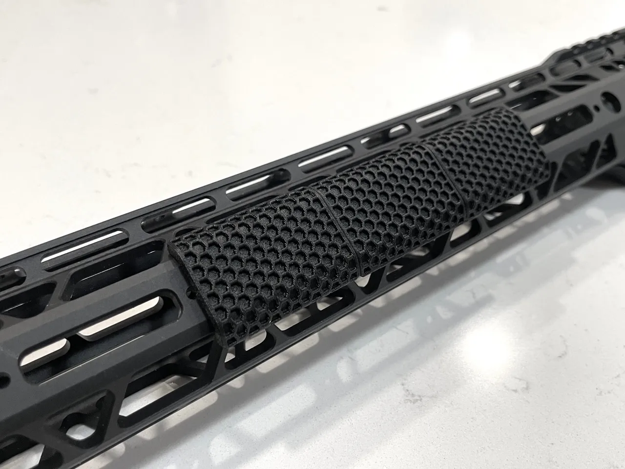 (Snap In) M-LOK Rail Covers Hex Grip V2 view 3