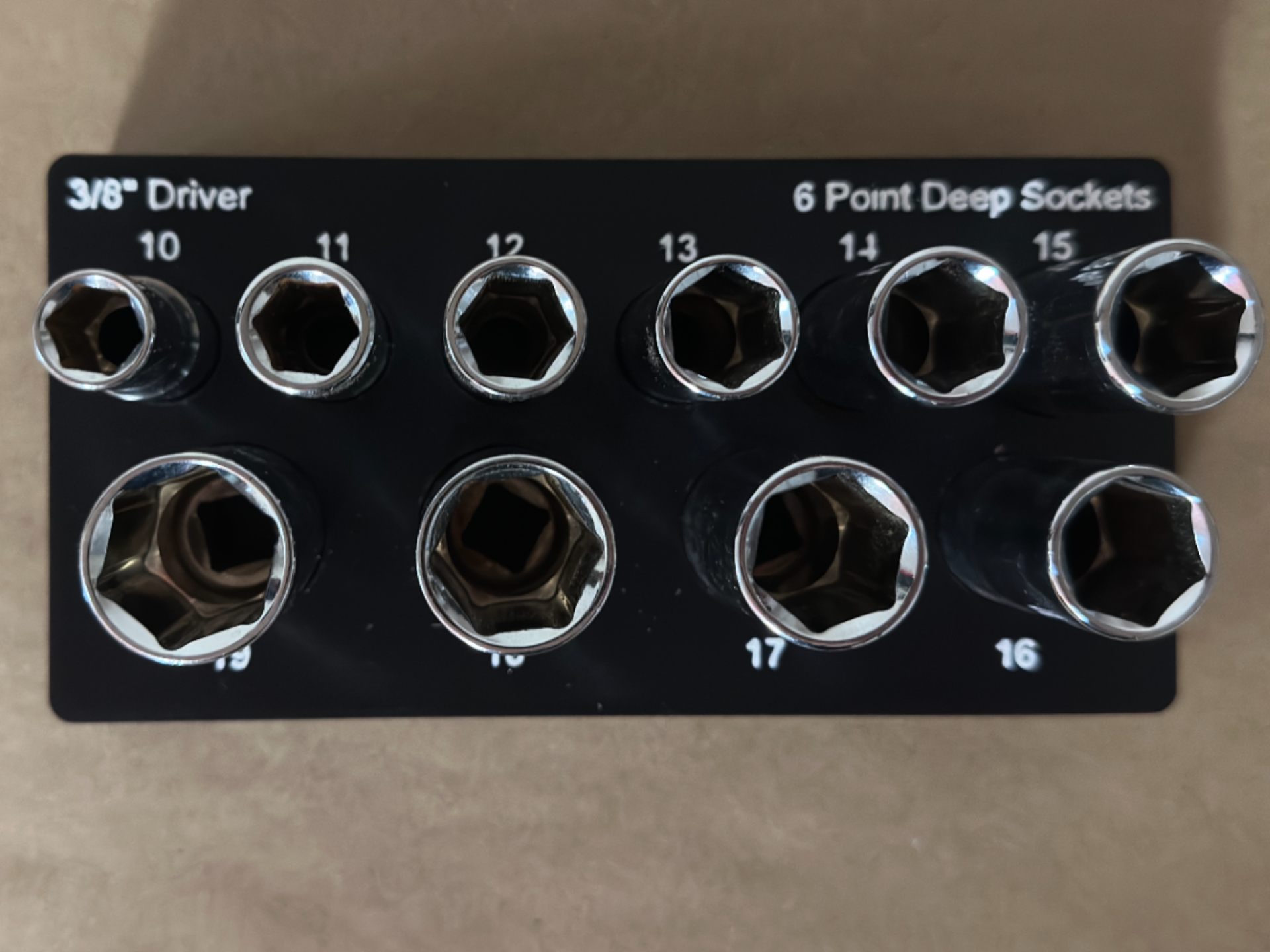 Gridfinity 3/8 Rachet 6 Point Deep Socket (Metric)