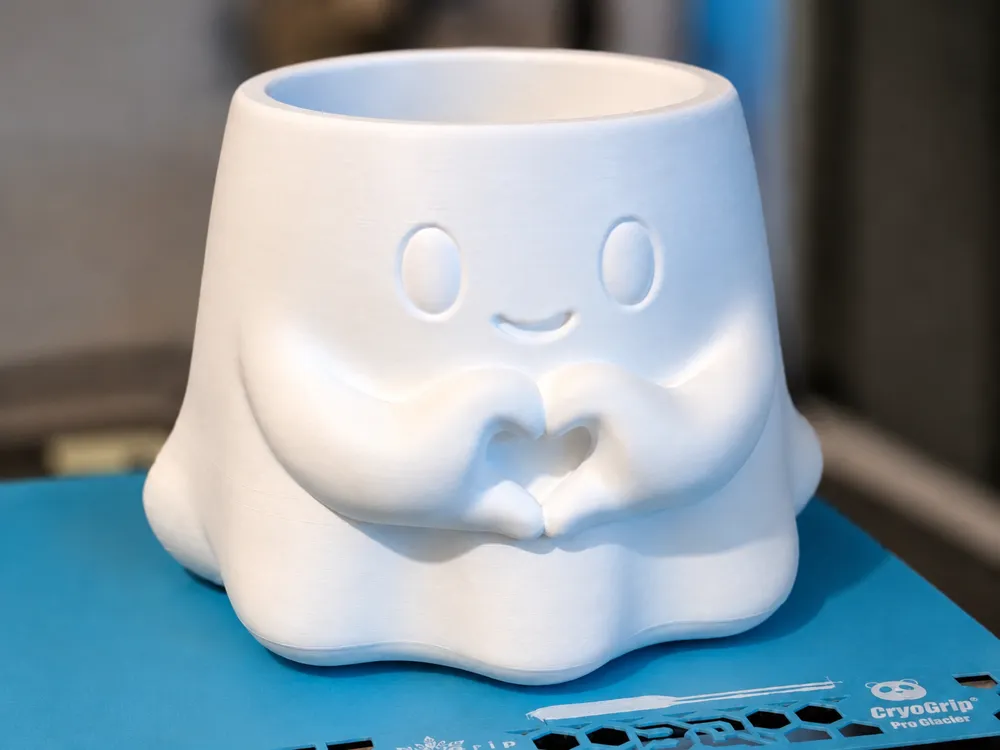 Maceta decorativa: Cute Ghost Planter & Desk Organizer. Referencia del modelo original.