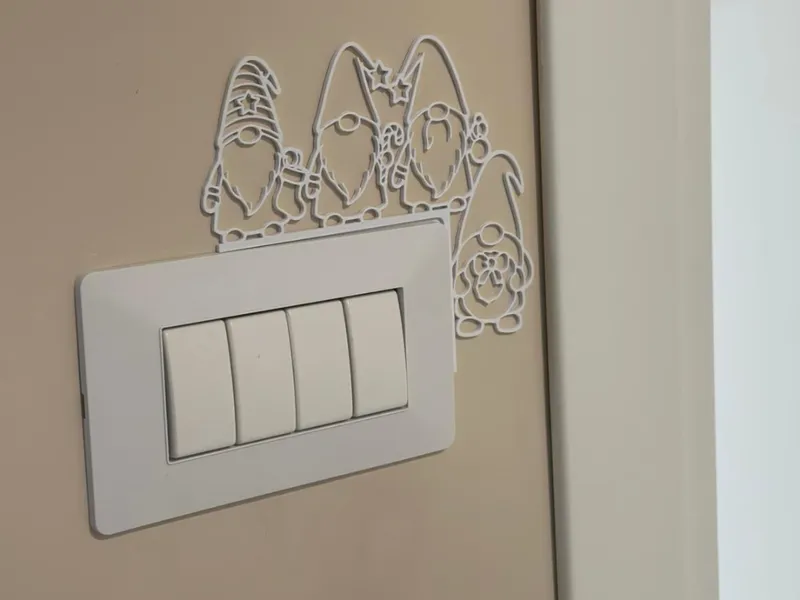 Decorazione Natalizia Placche interruttori Luce