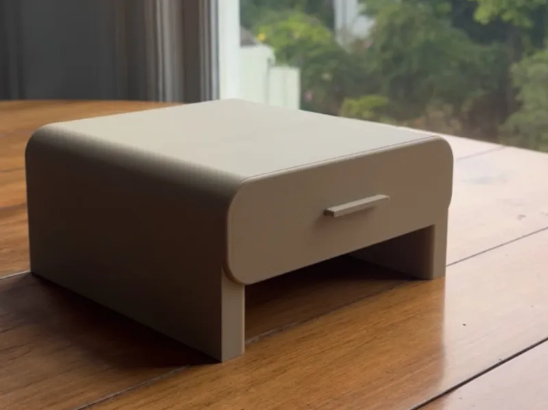 Monitor Riser w/ Full-extension Drawer