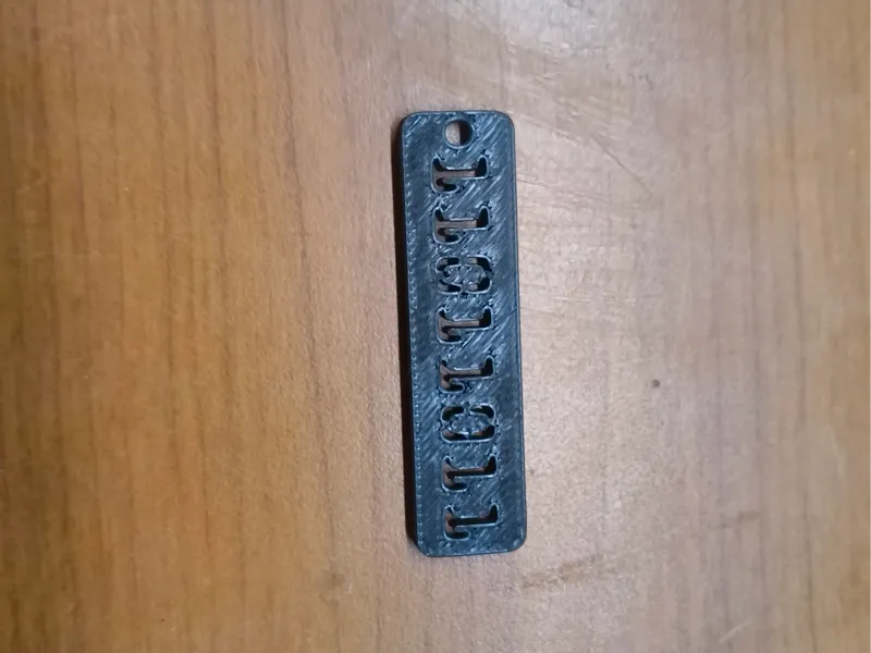 Binary code keychain