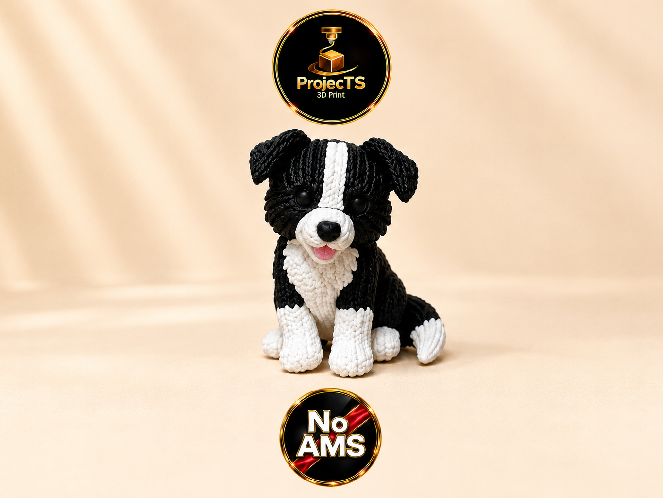 Miniatura 2 do modelo 3D Strick-Border Collie