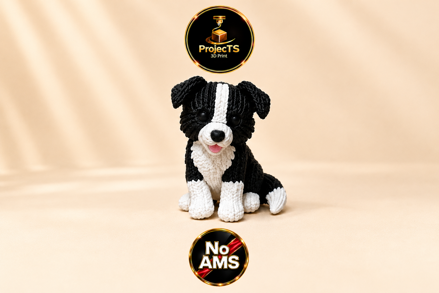 Miniatura 3 do modelo 3D Strick-Border Collie