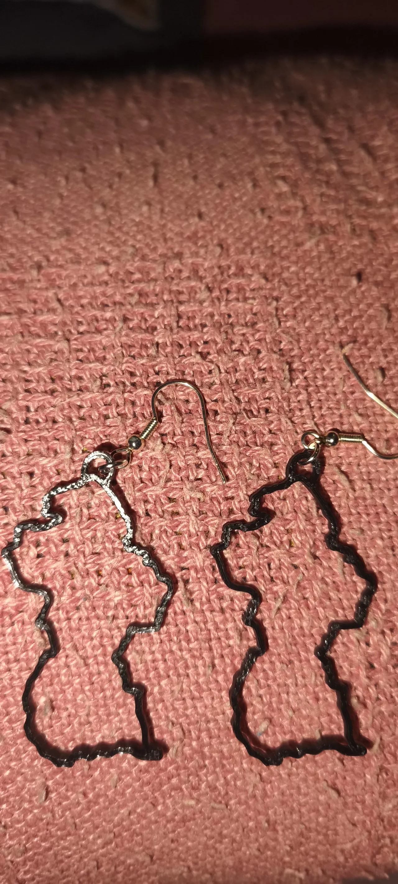 Guyana Map Earring view 3