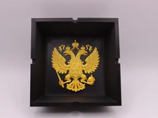 Aschenbecher mit russischen Adler Emblem