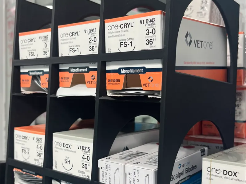 Vet Sutures Rack