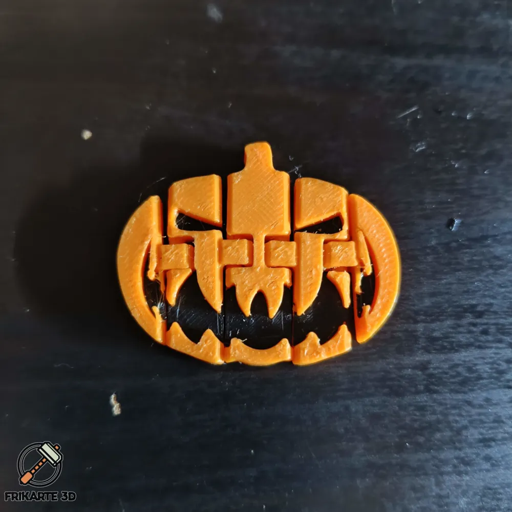 Halloween Flexi Pumpkin - Free 3D Print Model - MakerWorld