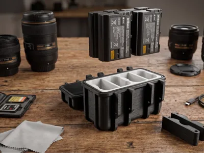 Rugged box for Nikon EN-EL15 battery with insert