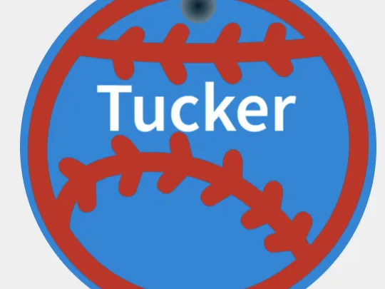 Tucker Baseball Tag