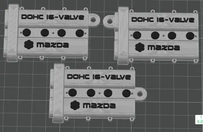 Mazda Miata Valve Cover keychain