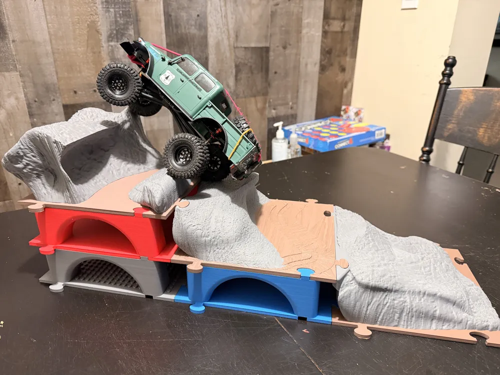 RC Crawler Park - Rising Ledge (Easy) - Free 3D Print Model - MakerWorld
