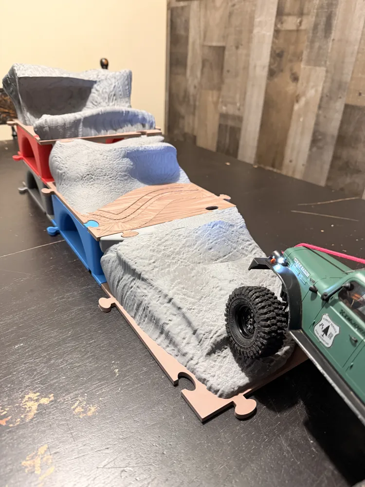RC Crawler Park - Rising Ledge (Easy) - Free 3D Print Model - MakerWorld