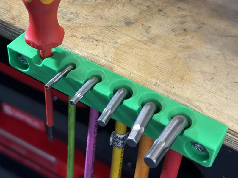 Simple hex / screwdriwer tool holder (screw in)