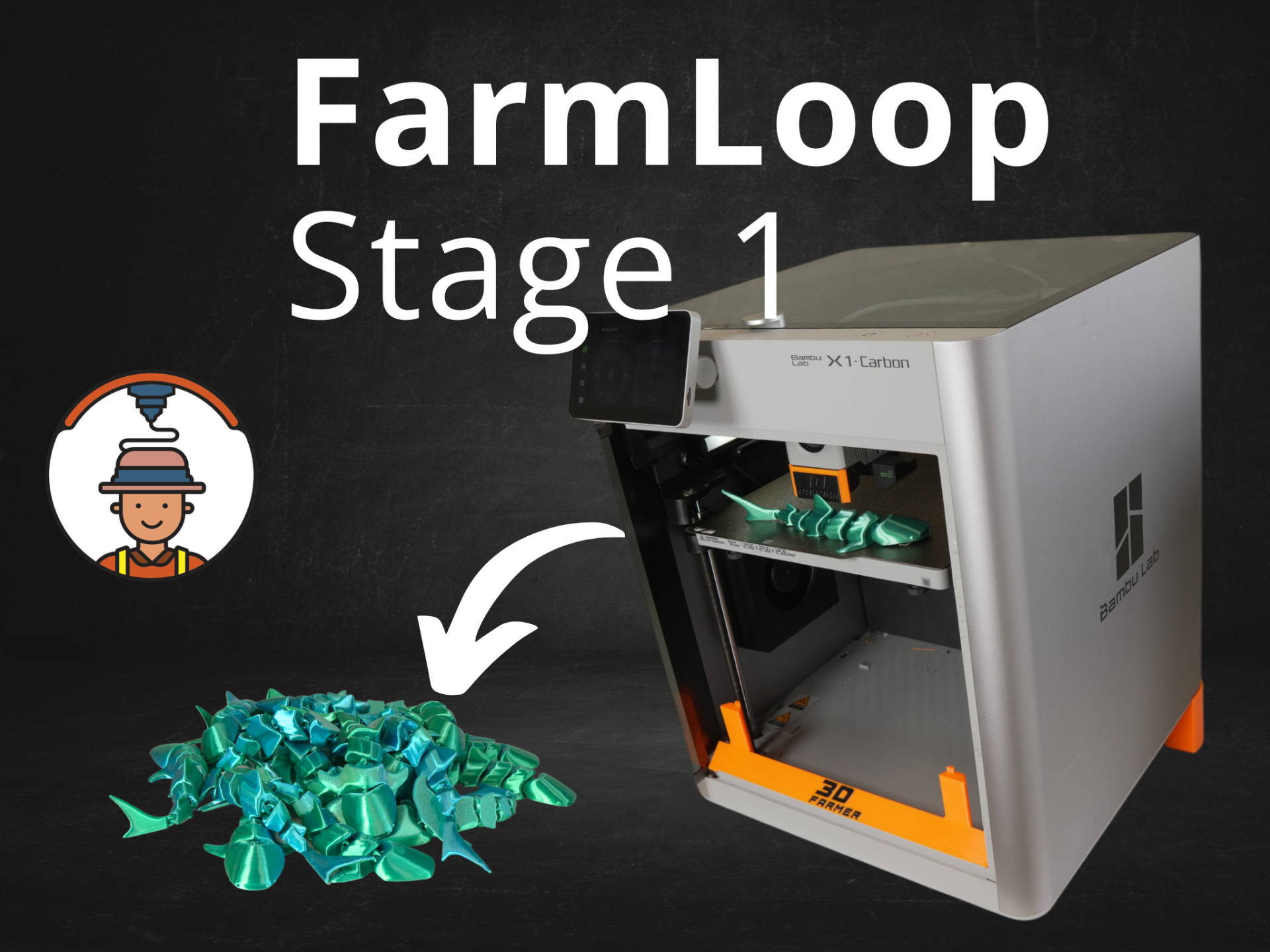 FarmLoop Stage 1 X1C/P1S/P1P - Automatic Printing